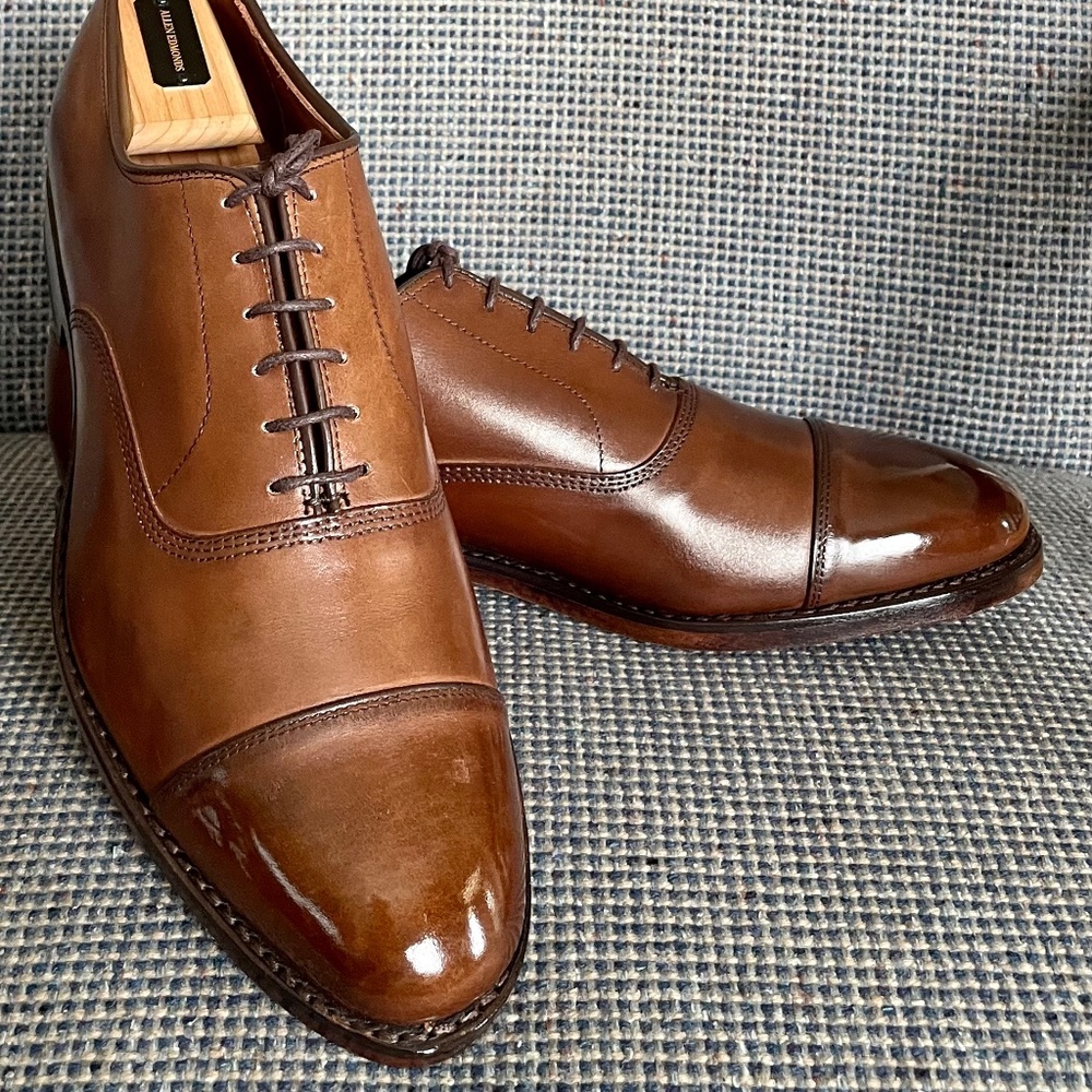 NEW Allen Edmonds Park Avenue 9.5D Coffee 2179